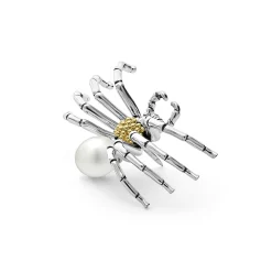 Clearance LAGOS Two Tone Pearl Spider Pin