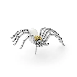 Clearance LAGOS Two Tone Pearl Spider Pin