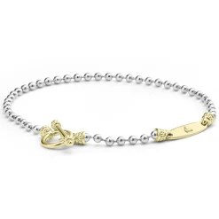 New LAGOS Two-Tone Beaded Toggle Bracelet