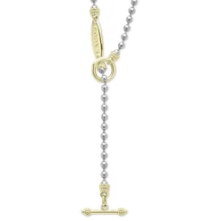 Cheap LAGOS Two-Tone Beaded Toggle Necklace