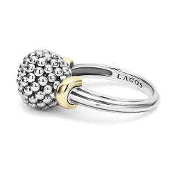 Discount LAGOS Two-Tone Caviar Ball Ring