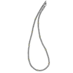 Discount LAGOS Two-Tone Caviar Beaded Necklace | 5Mm