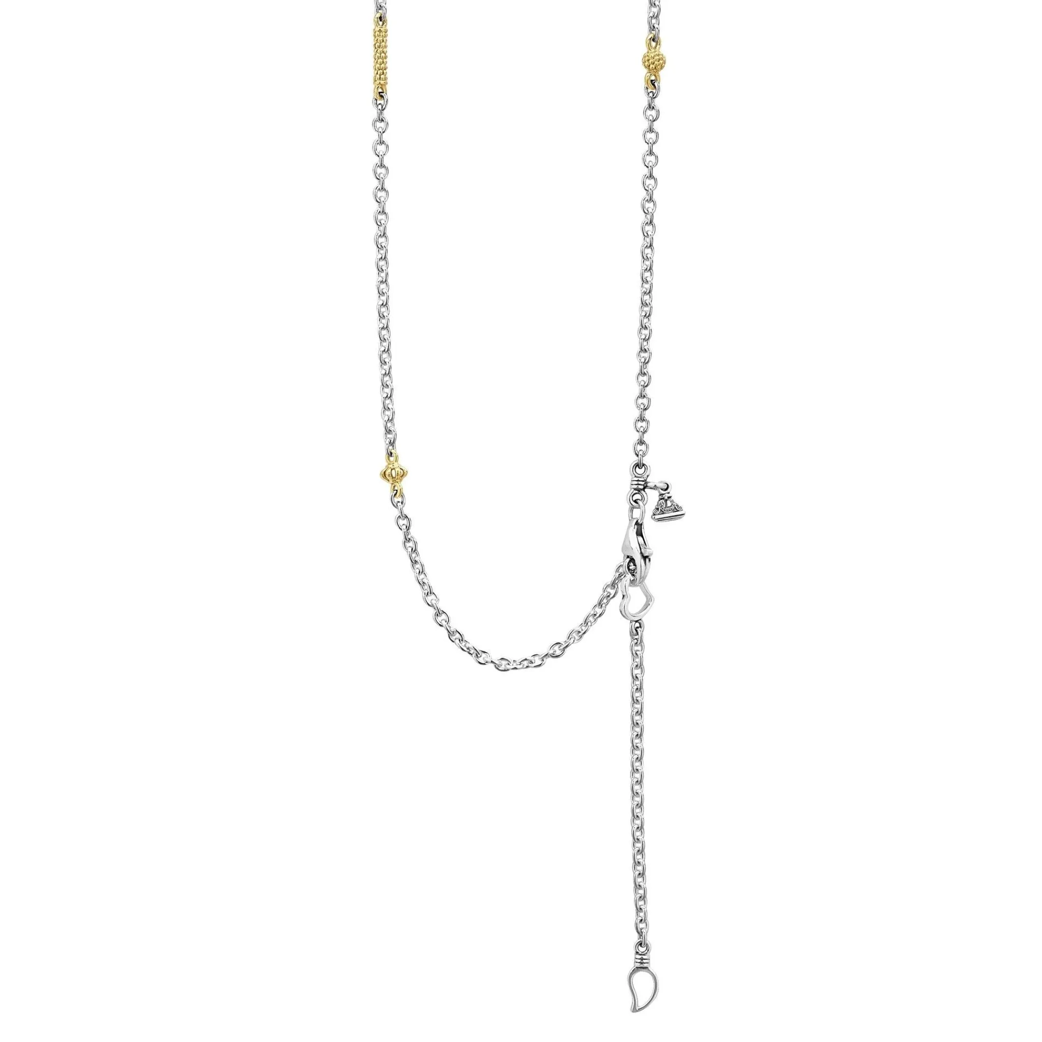 Fashion LAGOS Two-Tone Caviar Chain Necklace