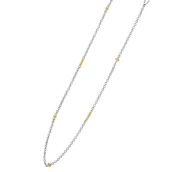 Fashion LAGOS Two-Tone Caviar Chain Necklace