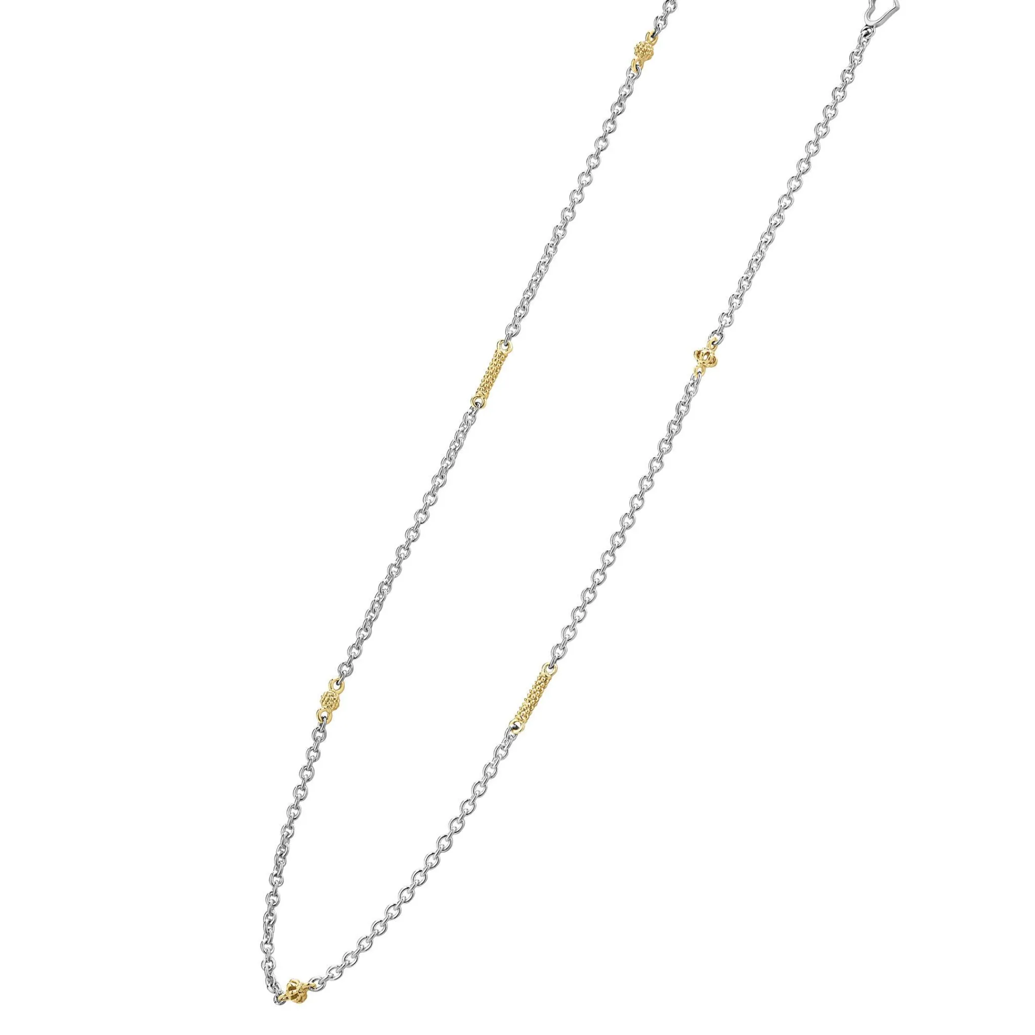 Fashion LAGOS Two-Tone Caviar Chain Necklace