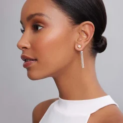 Cheap LAGOS Two-Tone Caviar Diamond Stud Earrings