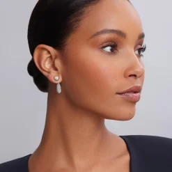Cheap LAGOS Two-Tone Caviar Diamond Stud Earrings