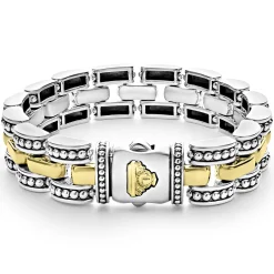 Discount LAGOS Two-Tone Caviar Link Bracelet