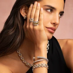Discount LAGOS Two-Tone Caviar Link Bracelet