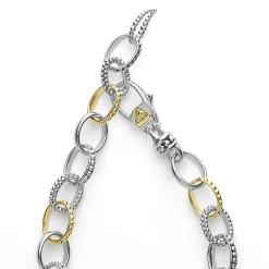 Best Sale LAGOS Two-Tone Caviar Link Bracelet
