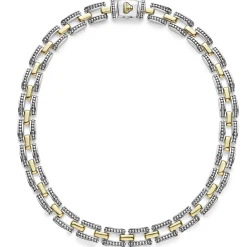 Sale LAGOS Two-Tone Caviar Link Necklace