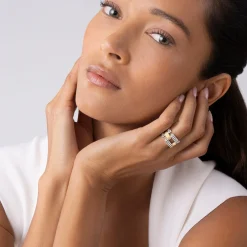 Shop LAGOS Two-Tone Caviar Link Ring