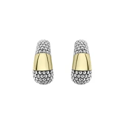 Discount LAGOS Two-Tone Caviar Omega Clip Earrings