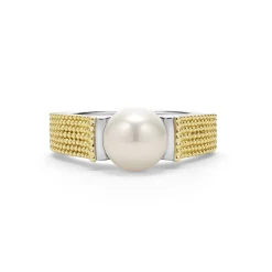 Discount LAGOS Two-Tone Caviar Pearl Ring