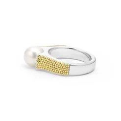 Discount LAGOS Two-Tone Caviar Pearl Ring