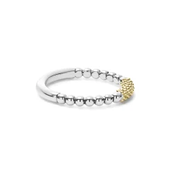 Cheap LAGOS Two-Tone Caviar Stacking Ring