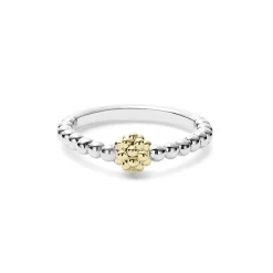 Best Sale LAGOS Two-Tone Caviar Stacking Ring
