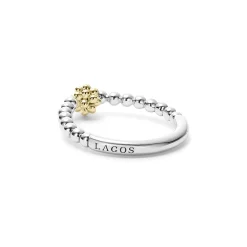 Best Sale LAGOS Two-Tone Caviar Stacking Ring