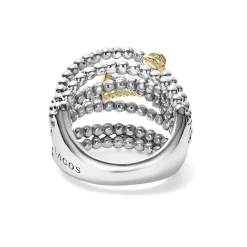 Discount LAGOS Two-Tone Caviar Statement Ring