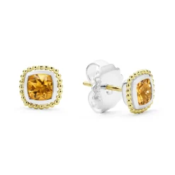 Outlet LAGOS Two-Tone Citrine Stud Earrings
