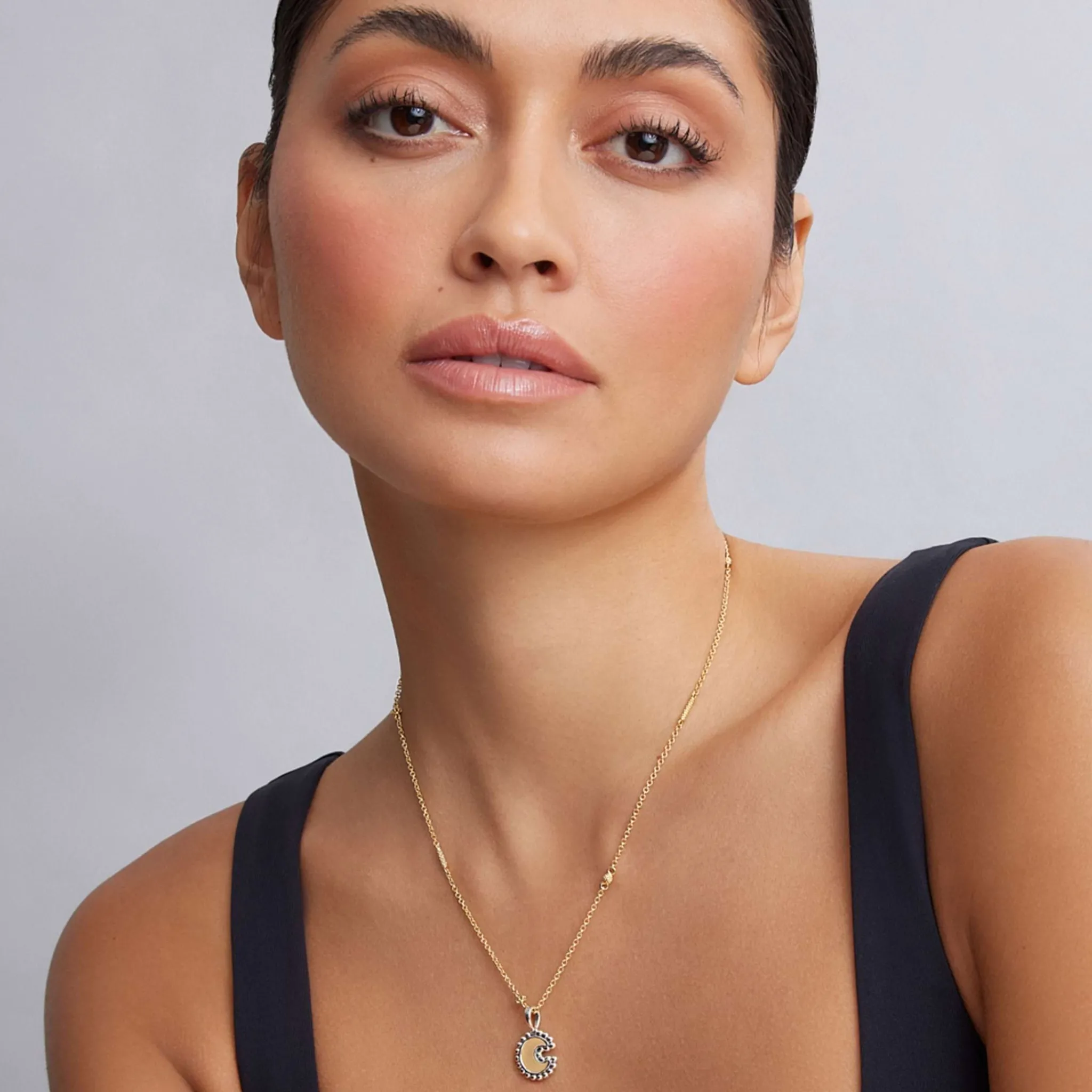 Clearance LAGOS Two-Tone Crescent Charm