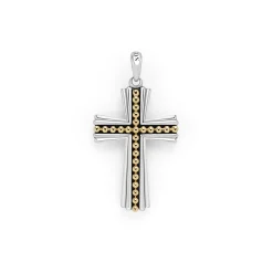 Hot LAGOS Two-Tone Cross Amulet
