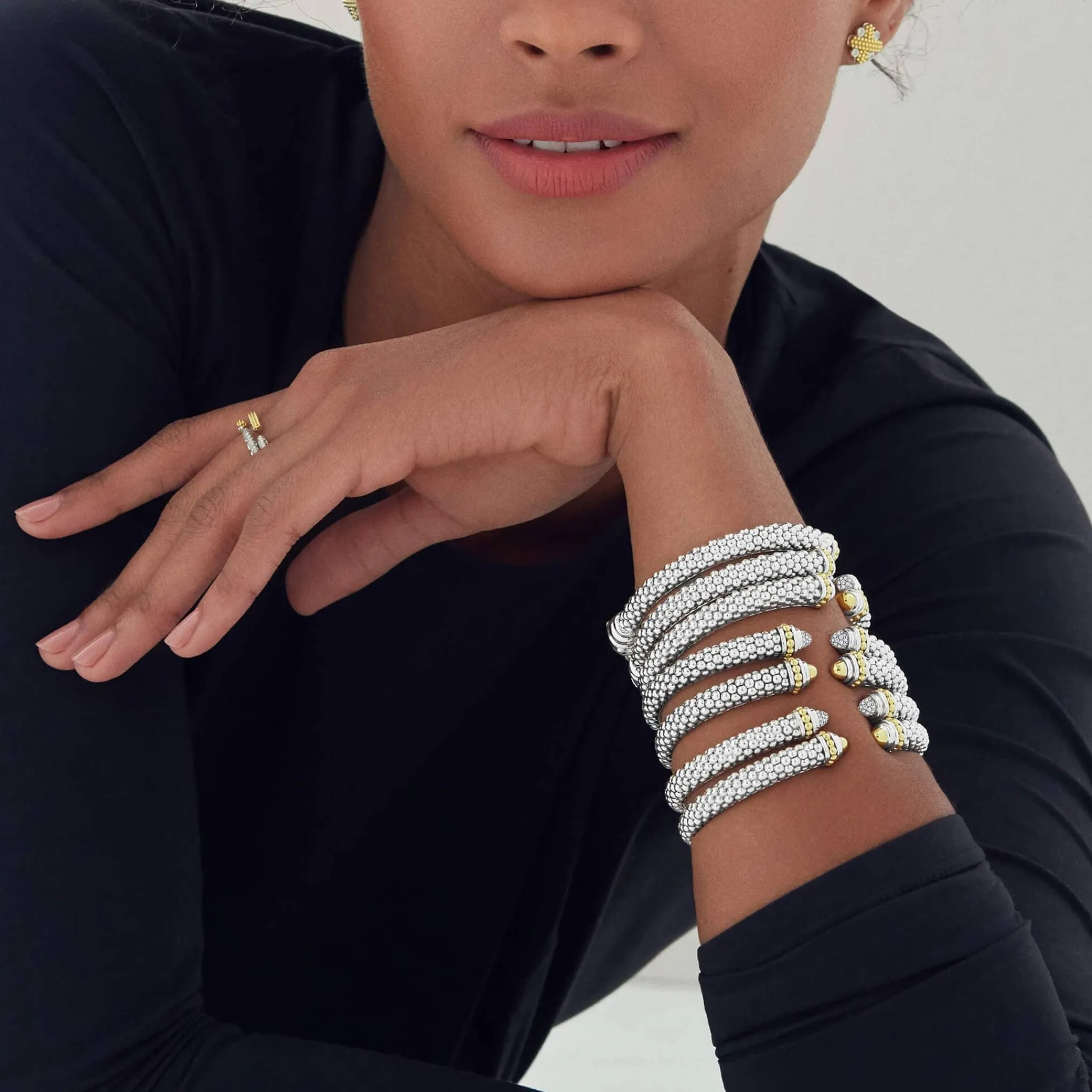 Best Sale LAGOS Two-Tone Cuff Bracelet