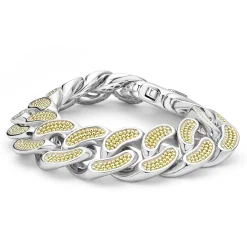 Sale LAGOS Two-Tone Curb Link Bracelet | 19Mm