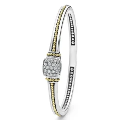 Fashion LAGOS Two-Tone Diamond Cuff Bracelet