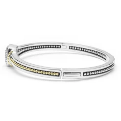 Fashion LAGOS Two-Tone Diamond Cuff Bracelet