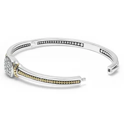 Fashion LAGOS Two-Tone Diamond Cuff Bracelet