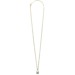 Cheap LAGOS Two-Tone Diamond Lock Necklace