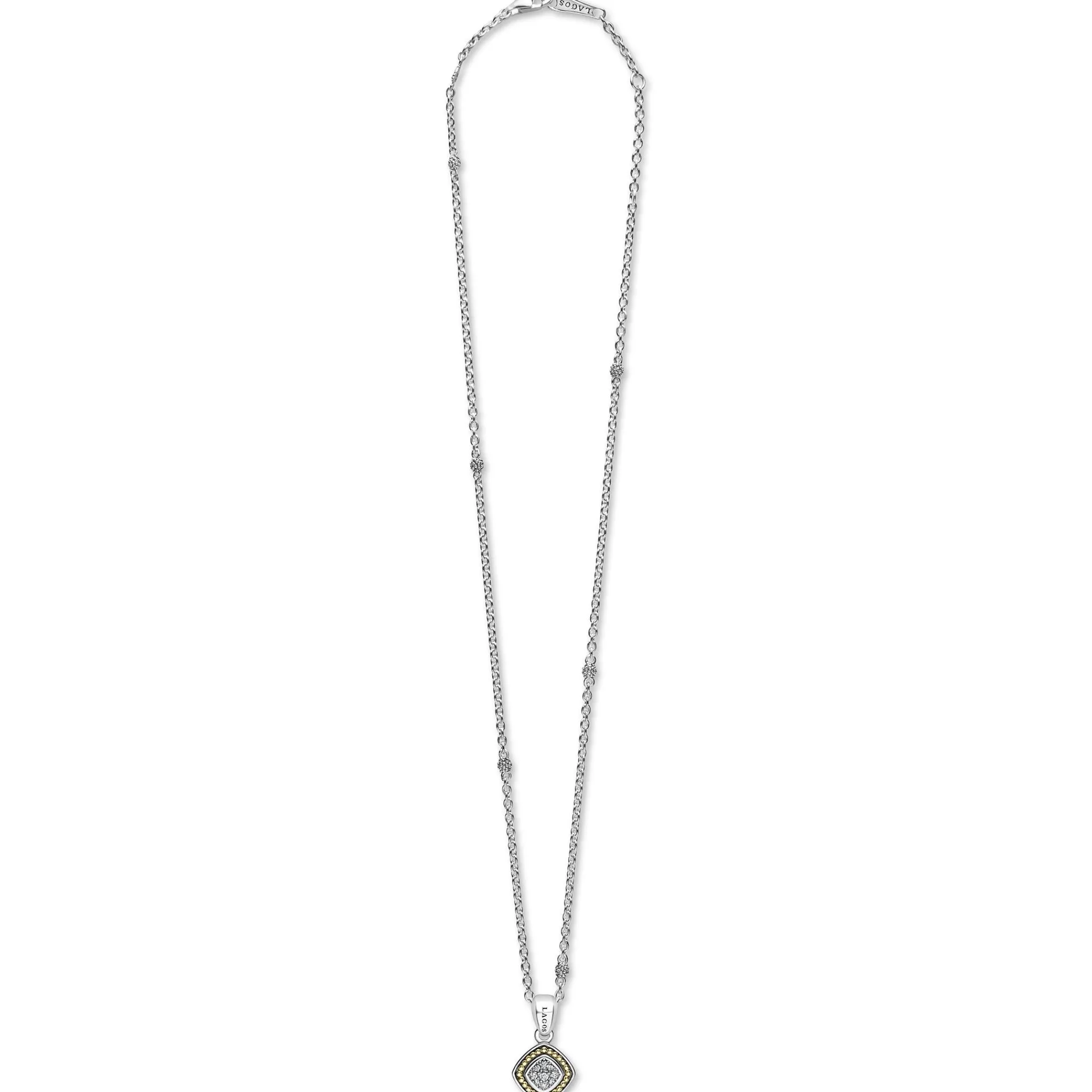 Discount LAGOS Two-Tone Diamond Pendant Necklace
