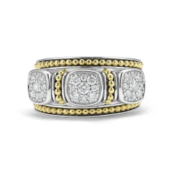 Best LAGOS Two-Tone Diamond Stacking Rings