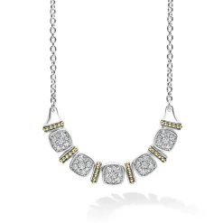 Best Sale LAGOS Two-Tone Five Station Diamond Necklace