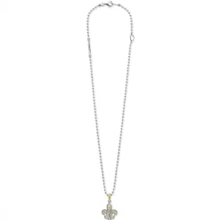 Cheap LAGOS Two-Tone Fleur De Lis Diamond Pendant Necklace