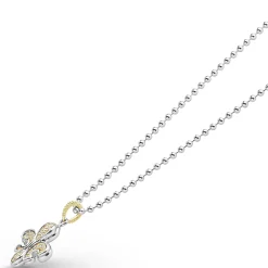 Cheap LAGOS Two-Tone Fleur De Lis Diamond Pendant Necklace