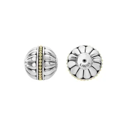 Best Sale LAGOS Two-Tone Fluted Earring Backs