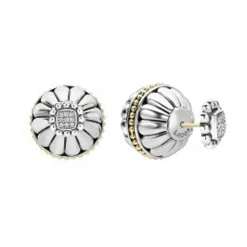 Best Sale LAGOS Two-Tone Fluted Earring Backs