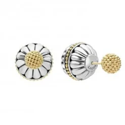 Best Sale LAGOS Two-Tone Fluted Earring Backs