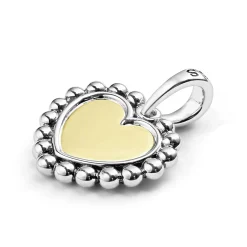 Fashion LAGOS Two-Tone Heart Charm