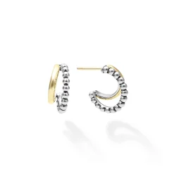 Hot LAGOS Two-Tone Huggie Earrings