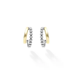 Hot LAGOS Two-Tone Huggie Earrings