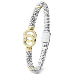Online LAGOS Two-Tone Interlocking Caviar Bracelet | 6Mm