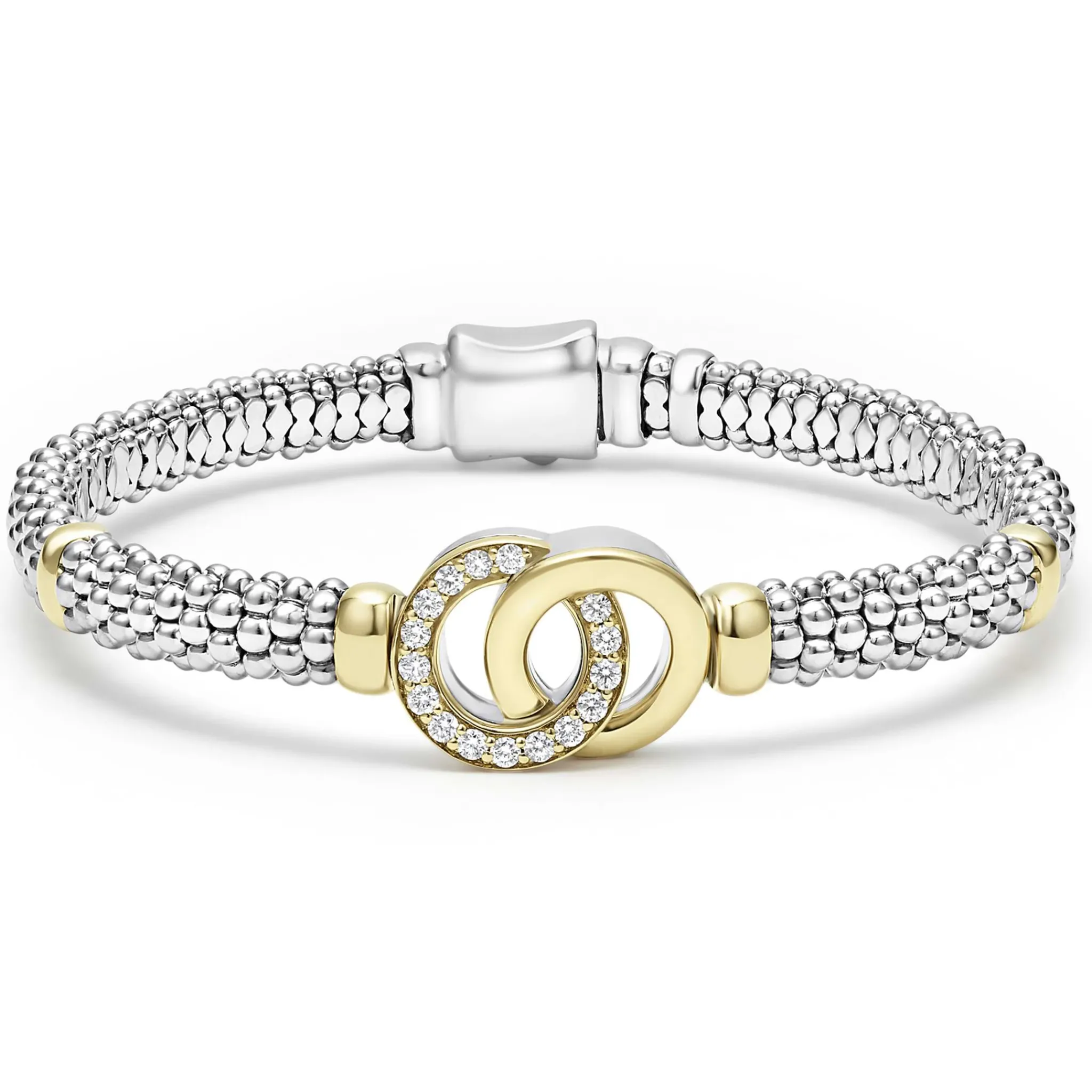 Best Sale LAGOS Two-Tone Interlocking Diamond Smart Caviar Gift Set