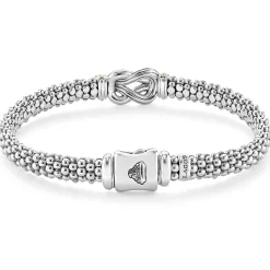 Cheap LAGOS Two-Tone Knot Caviar Diamond Bracelet | 6Mm
