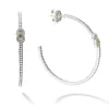 New LAGOS Two-Tone Knot Diamond Hoop Earring