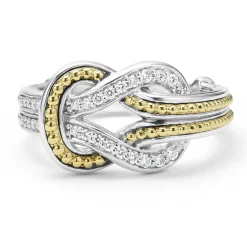 Cheap LAGOS Two-Tone Knot Diamond Ring