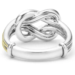 Cheap LAGOS Two-Tone Knot Diamond Ring
