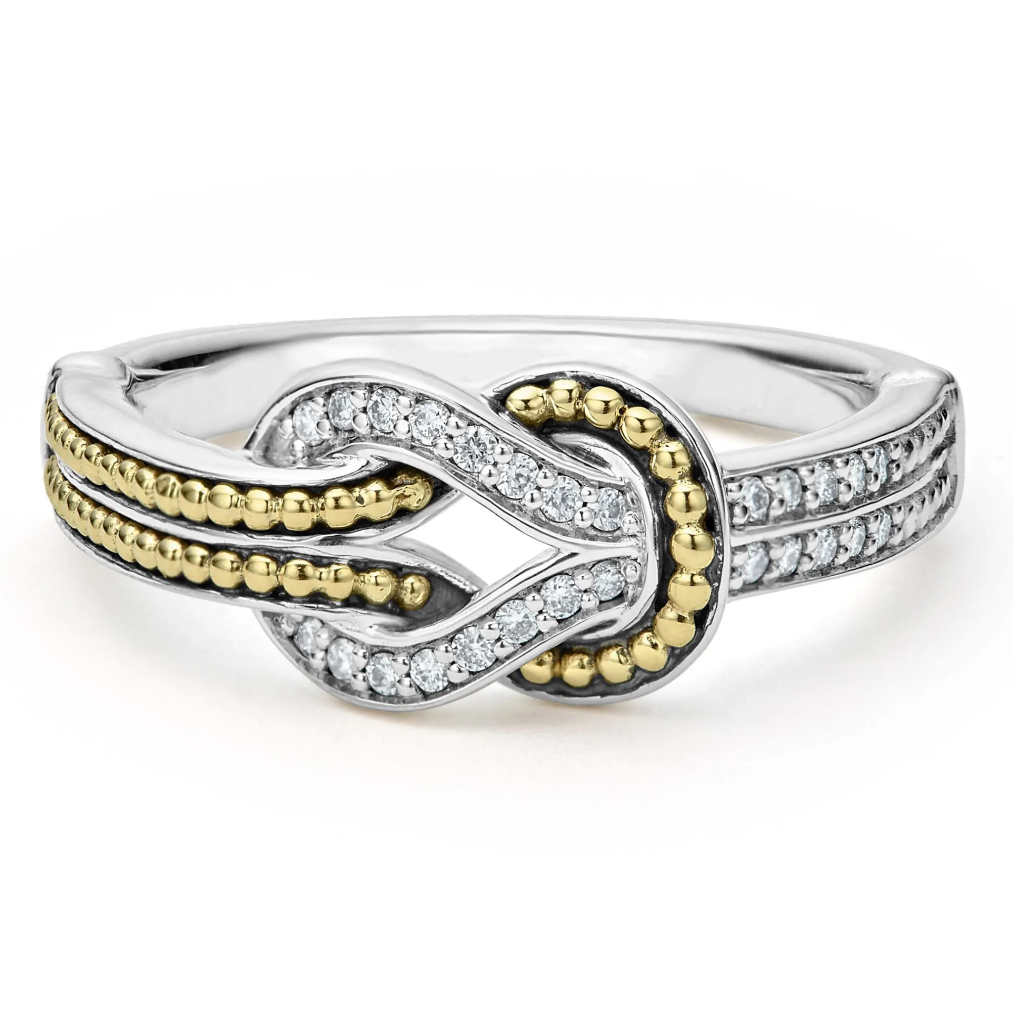 Discount LAGOS Two-Tone Knot Diamond Ring